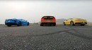 Porsche 911 vs. C8 Corvette vs. Shelby GT500: Sports Car Drag Race