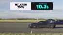 Ferrari 296 v McLaren 750S v Huracan Perf v 911 Turbo: DRAG RACE
