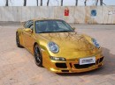 Gold Porsche 911 Carrera 4S