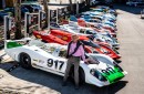 Hans Mezger with All Porsche 917 Versions