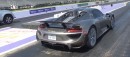 Porsche 918 Spyder drag racing