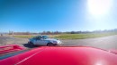 Porsche 930 drag races Acura NSX