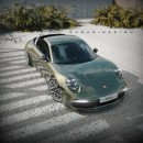 Porsche 911 “Quatarga” Top Panamera four-door rendering by sugardesign_1