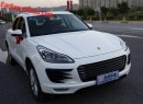 Zotye SR9, a Macan clone, fitted with fake Porsche badges