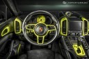 Porsche Cayenne Gets Acid Green Interior Makeover by Carlex Design