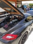 Porsche Cayman with Ford Coyote 5.0 V8 engine swap