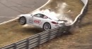 Porsche Cayman GT4 Clubsport Nurburgring crash