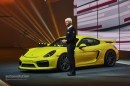 Porsche Cayman GT4 Live Photos