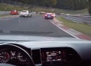 Porsche Cayman GT4 Nearly Hits Megane RS on Nurburgring
