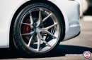 Porsche Cayman GTS on HRE Wheels: rear 20-inch wheel
