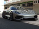Porsche Electric Coupe (rendering)