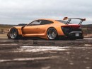 Porsche GT-E RS Mission E Taycan widebody racetrack rendering by rostislav_prokop