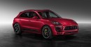 Porsche Macan Turbo Painted in Impulse Red Metallic Is Eye Candy