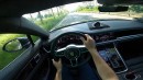 Almost 300 kmh with Porsche Panamera 4S on german Autobahn