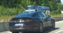 Porsche Panamera Facelift Spied Testing as Turbo S E-Hybrid on Autobahn