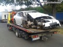 Porsche Panamera crash in Slovakia