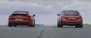Porsche Panamera Turbo vs. Mercedes-AMG E63 S Drag Race
