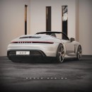 Porsche Taycan Cabriolet rendering