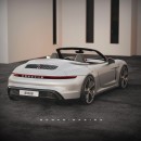 Porsche Taycan Cabriolet rendering