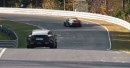 Porsche Taycan Chases 992 Turbo on Nurburgring