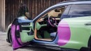 Porsche Taycan 4 Cross Turismo art car by Sean Wotherspoon