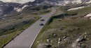 Porsche Taycan (Mission E) shot with DJI drone