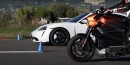 Harley-Davidson LiveWire vs. Porsche Taycan Turbo drag race