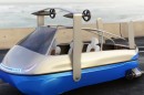 The Trident LS-1 from Poseidon AmphibWorks is an electric three-wheeler that doubles as a hydrofoil boat