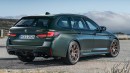 BMW M5 CS Touring rendering by Theottle