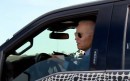 Joe Biden drives the Ford F-150 Lightning