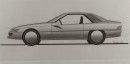 Mercedes-Benz SL (C129) Coupe Sketch