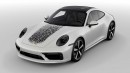 992 Porsche 911 with fingerprint hood print