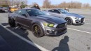 Bat-Stang Ford Mustang GT first ProCharger drag racing pass