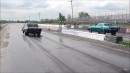 Procharged Fox Body Ford Mustang vs. first generation Mustang at 405 Callout