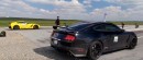 Procharged Mustang Shelby GT350 Drag Races C7 Corvette Z06