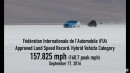 Hyundai Ioniq Hybrid record-breaking vehicle