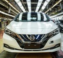 2018 Nissan Leaf production in Oppama, Japan