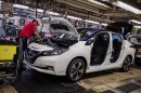 2018 Nissan Leaf production in Oppama, Japan