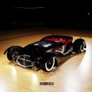 Project Airbender Cadillac Chevy Dodge Villain Car rendering by joshhdesigns