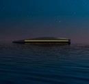 Project L, a hybrid superyacht concept that "changes shape" to mirror the environment and changing light