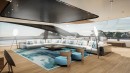 Project Sunrise proposes a gorgeous, surprisingly elegant 443-foot gigayacht that's like a floating luxury resort