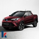 Toyota Compact Truck with CH-R and Hilux DNA rendering by KDesign AG