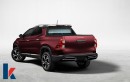 Toyota Compact Truck with CH-R and Hilux DNA rendering by KDesign AG