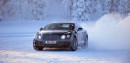 Bentley Continental GT snow drifting