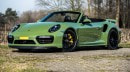 Paint To Sample Olive Green Porsche 911 Turbo S Cabriolet