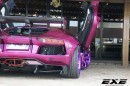 Purple Lamborghini Aventador with Liberty Walk Kit for the Japanese Joker