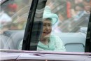Queen Elizabeth in Bentley State Limousine