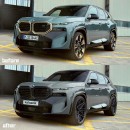BMW XM redesign renderings by kelsonik and TheSketchMonkey