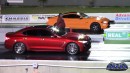 Genesis G70 drag races Ford Mustang GT, Dodge Charger Hemi on DRACS