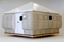The Quick Cabin takes under 2 hours to assemble, works as permanent home